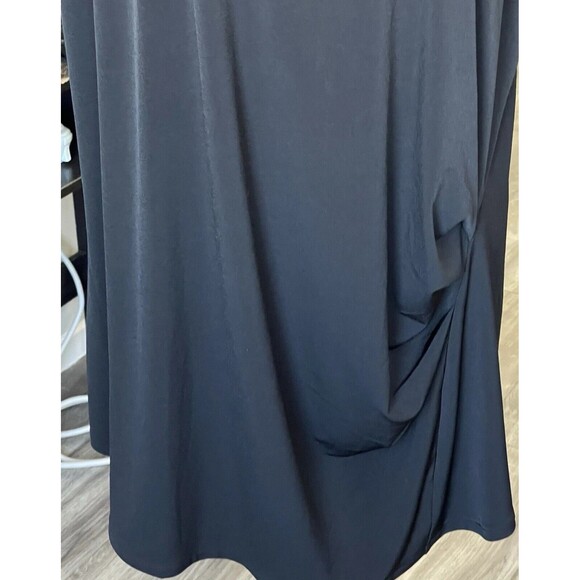 Lane Bryant Women's Blouse Size 26/28 Sz 4X  Black Front Runched Modern Trendy - Picture 7 of 10